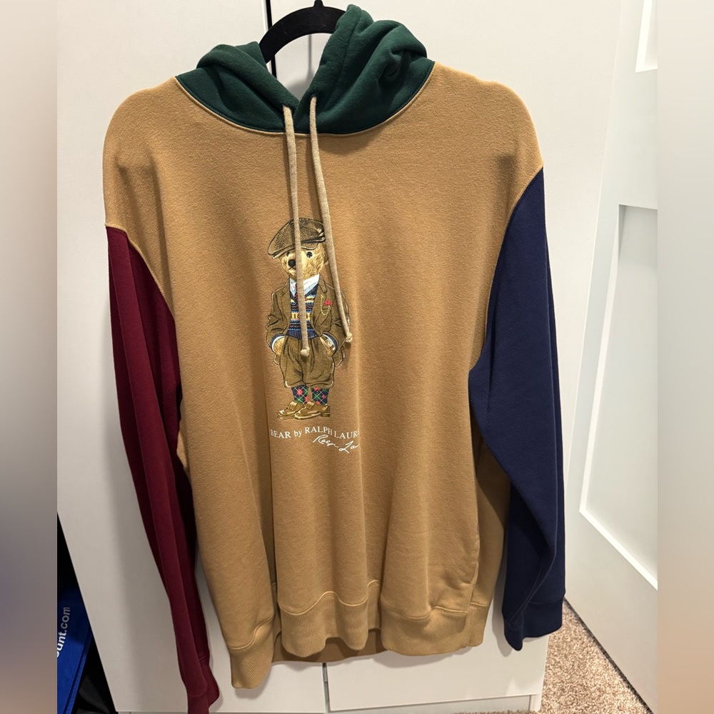 Ralph Lauren Tan and Red Sweatshirt